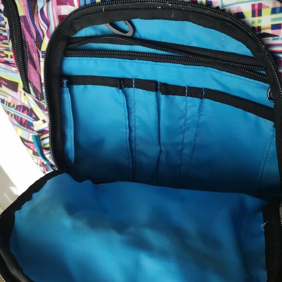 Reaction Kenneth Cole Multi Colored Unisex Zipper Closure Back Pack - Picture 5 of 12